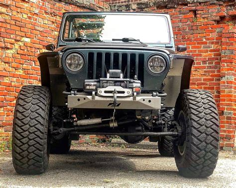 Stubby Front Bumper For Jeep Yj Tj Lj Motobilt