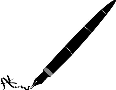 Gambar Macan Putih Vector Png Pen Clip Clipart Fountain Vector Svg