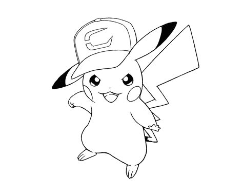 He's chock full of personality with his adorable reactions to his friends adventures and pretty darn cute all around. Cute Pikachu With Hat Coloring Pages to Printable for Kids ...