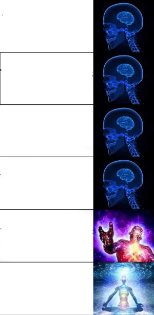Galaxy Brain Stages Blank Template Imgflip