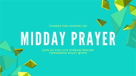 Midday Prayer Youtube