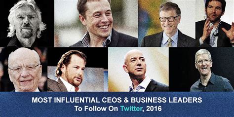 Most Influential CEOs And Business Leaders To Follow On Twitter 2016
