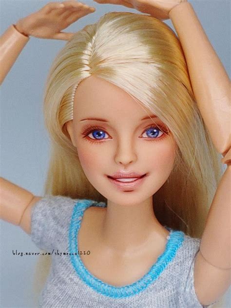 Ooak Custom Repaint Barbie Made To Move Doll Blonde Etsy In
