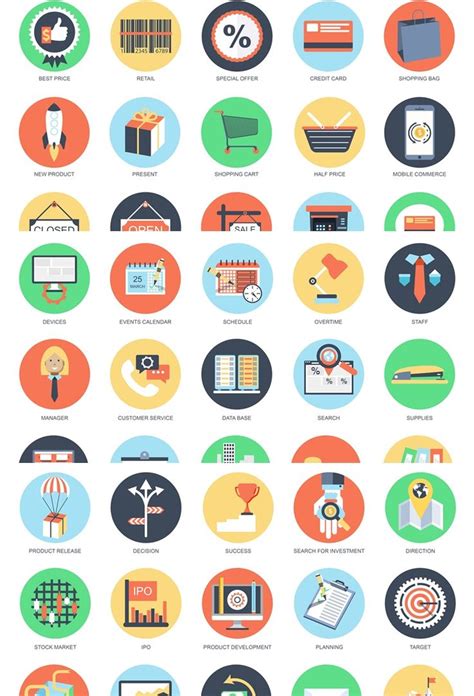 Flat Bundle 475 Stylish Icons Just 16 Icon Graphic Design Assets