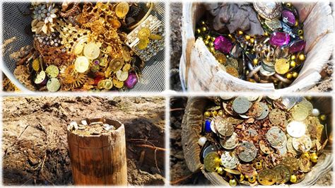 Found The Biggest Treasures Of Gold This Year The Barrel Cracked From