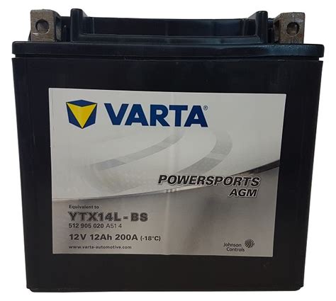 Akumulator Varta Ytx14l Bs 12v 12ah 200a Akumulatory Moto