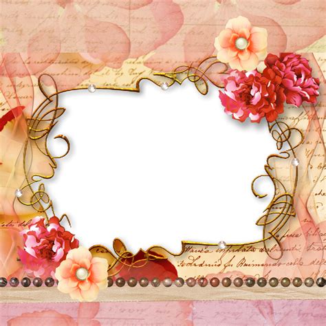 Background Pink Petal Roses Rose Scrapbook Frame – Clean ...