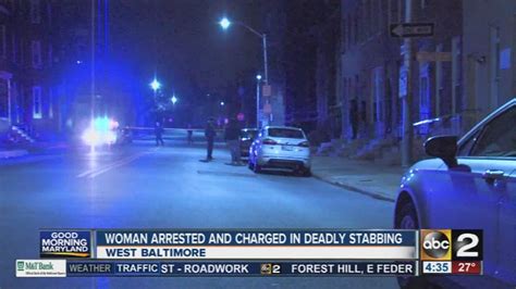 Baltimore Police Arrest Woman In Deadly Stabbing Of Boyfriend Youtube