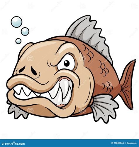 Angry Cartoon Puffer Fish