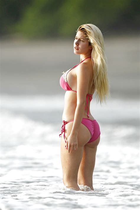 Heidi Montag At The Beach In The Surf In A Pink Bikini Porn Pictures