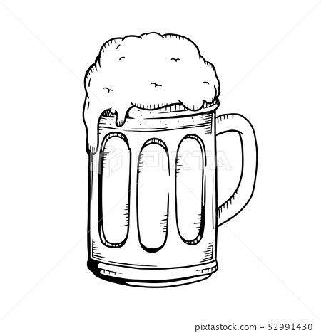 Beer Illustration Beer Line Drawing Stock Illustration 52991430