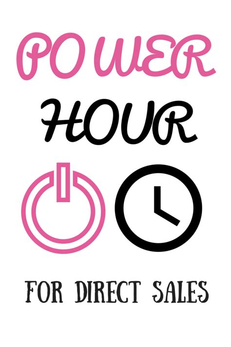 Power Hour for Direct Sales | Power hour, Direct sales training, Direct sales