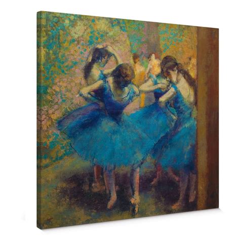 Edgar Degas The Blue Dancers Canvas Print Wall