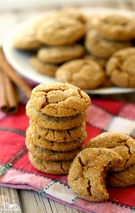 Old Fashioned Ginger Snap Cookies Mom Endeavors