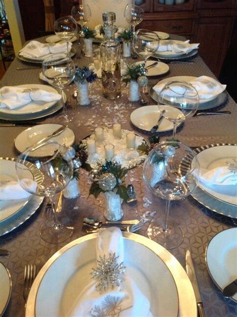 Winter Wonderland Table Setting With Images Beautiful