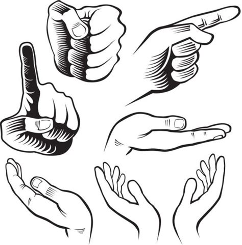 Hand Drawn Gesture Design Elements Vector Vectors Graphic Art Designs
