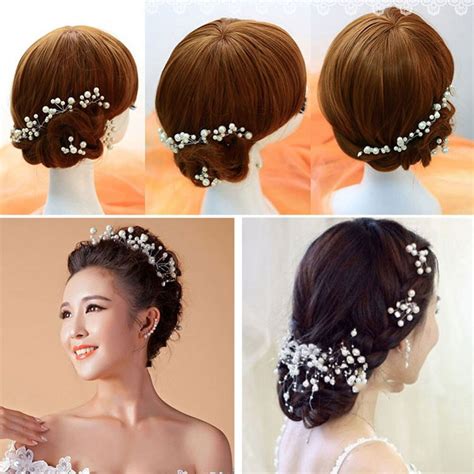 6 Pieces Women Wedding Hair Accessories Bridal Bridesmaid Hair