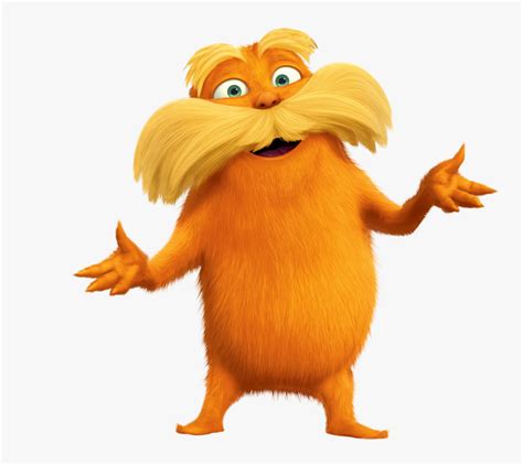 The Lorax Youtube Clip Art Lorax Dr Seuss Characters Hd Png Download