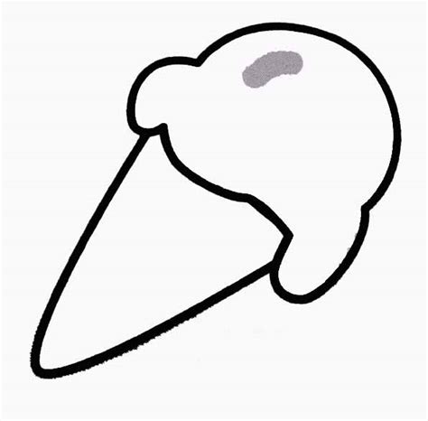 Dessin de trois boules de glaces dans deux cornets simples. Coloriage cornet de glace