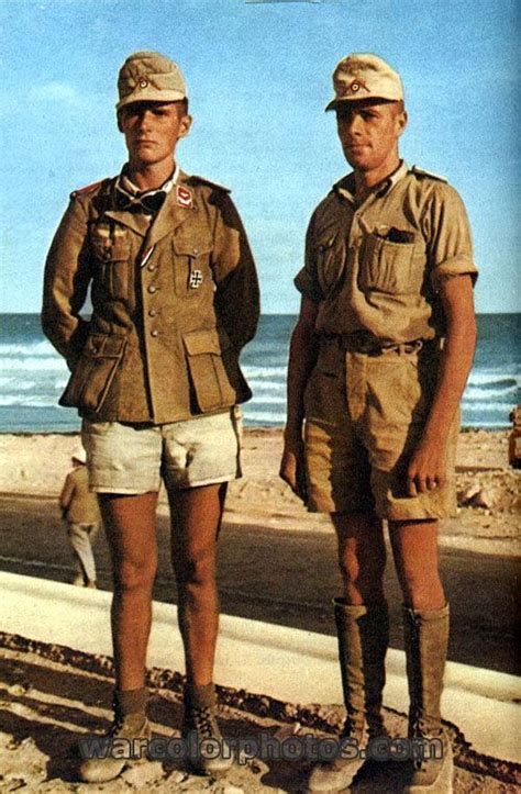 Afrikakorps Soldiers World War 2 Color Photo History Pinterest