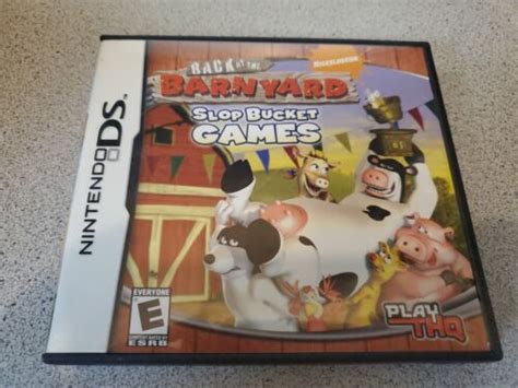 Back At The Barnyard Slop Bucket Games Nintendo Ds 2008 Complete