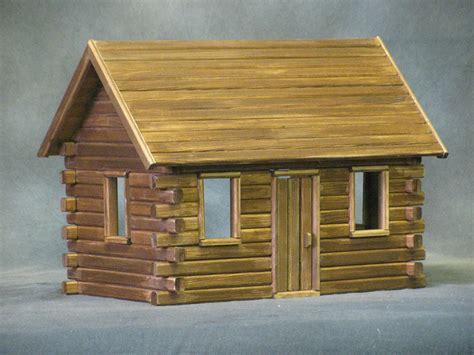 Adirondack Log Cabin Unfinished Dollhouse Kit Endeavour Toys