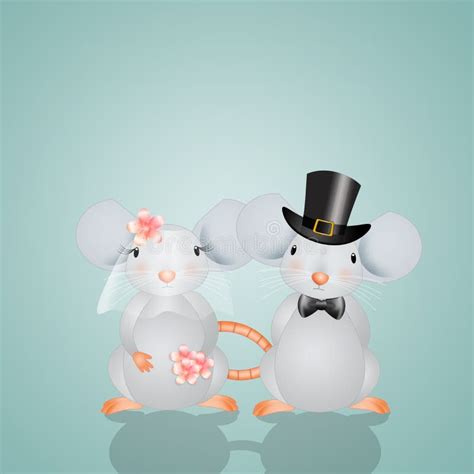 Mice Married Stock Illustration Illustration Of Animals 69604845