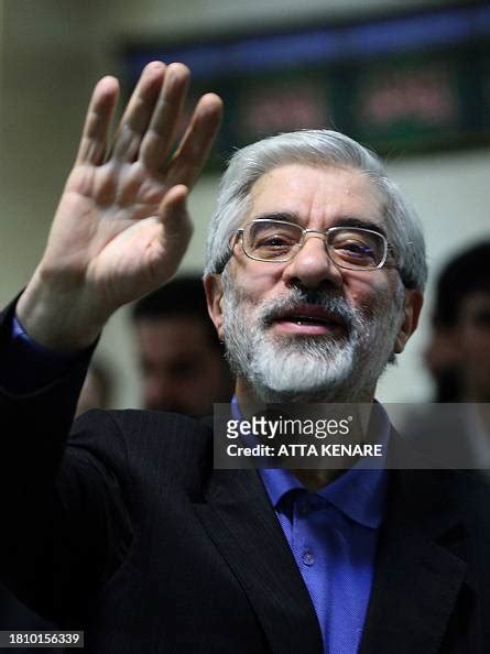 Former Iranian Premier Mir Hossein Mousavi Waves As He Arrives To News Photo Getty Images