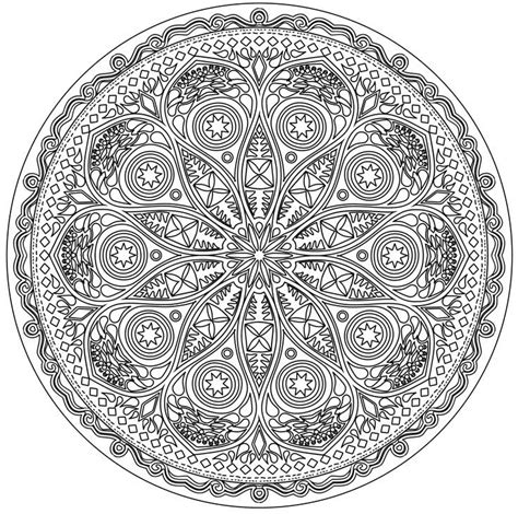 Pin By Ashley Allen On Mandalas Intricate Mandala Coloring Pages