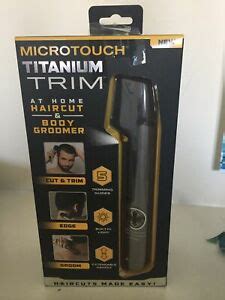 Unlike those that are largely meant for professional applications, these ones do not have to be operated by a second party. Microtouch Titanium Trim Haircut And Body Groomer Trimmer Professional Haircuts | eBay