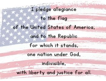 Pledge Of Allegiance Poster Ubicaciondepersonas Cdmx Gob Mx