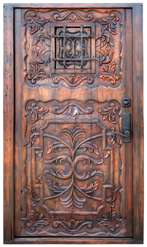 Carved Door With Grilled Peep La Puerta Originals