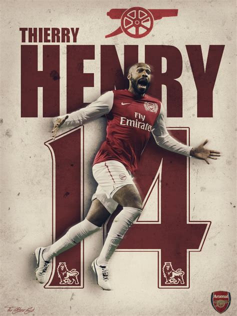 Poster Thierry Henry Arsenal Fc By Thecristinachuck On Deviantart