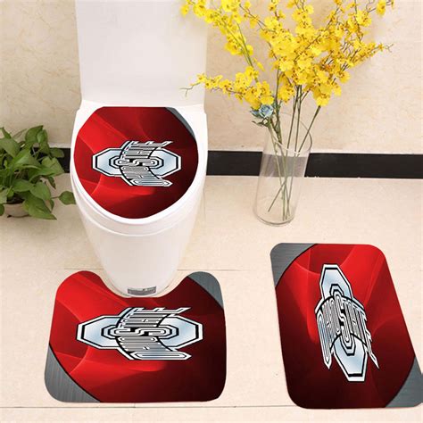 Ohio State Red Toilet Cover Set Up Coverszy