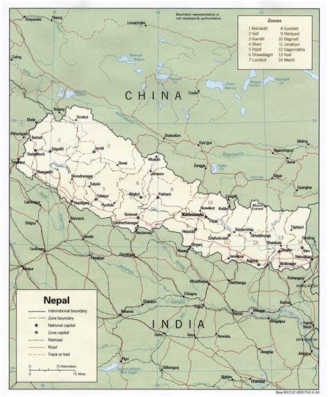 map of nepal political map online maps and travel information