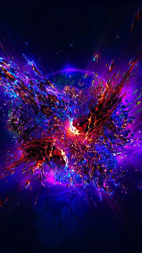 Download 720x1280 Wallpaper Explosion Blast Digital Art Samsung