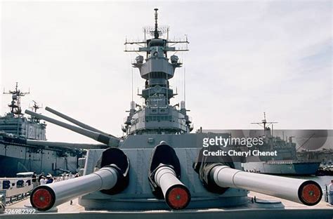 Gun Turrets On Naval Battleship Photos And Premium High Res Pictures