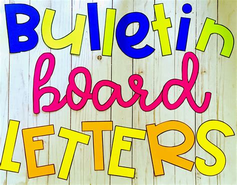 Fancying Up Your Bulletin Board Letters