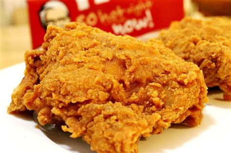Resep ini pas dijadikan siasat jika si kecil susah makan. Resep Ayam Goreng Tepung Crispy KFC Original Fried Chicken ...