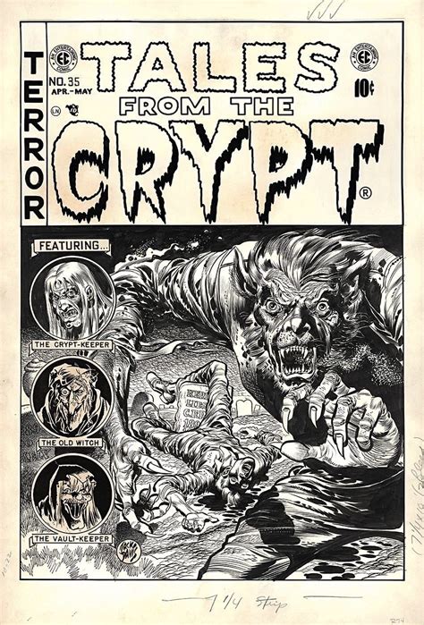Jack Davis Ec Comics Crypt Tales Evil Witch Old Things Etchings
