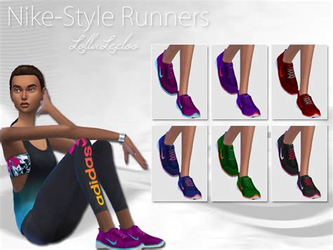Nike Style Runners By Lollaleeloo The Sims 4 Catalog