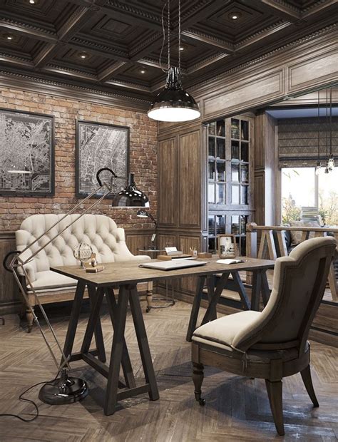 Bench is cowhide and stainless. Epic Vintage Home Office Design - Home Tree Atlas ...