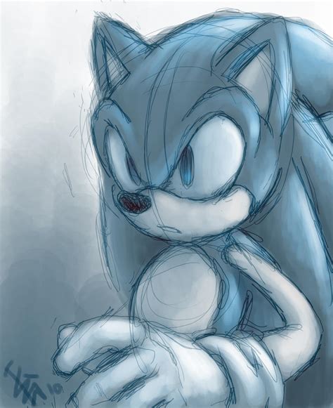 Sonic Quick Drawing By Nocturnalmoth On Deviantart