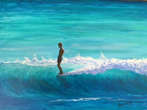 Acrylic On Canvas By Newport Loft Surf Art Surf Art Painting Surf
