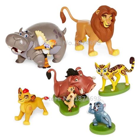 Novo O Guarda Leão Brinquedo Figura Pvc 6 Pcs Set Com Kion Simba Fuli