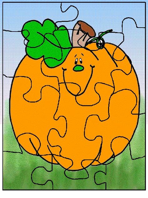 Pumpkin Puzzle Free Printable Halloween Jigsaw Puzzles Autumn