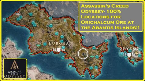 Assassin S Creed Odyssey 100 Orichalcum Locations In Abantis Islands
