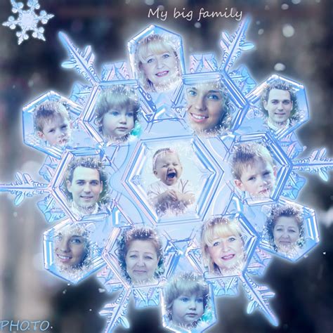 Maybe you would like to learn more about one of these? Make a photo collage online with snowflake photo frame.