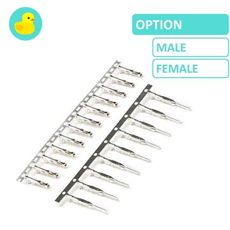 male female dupont connector crimp pin 2 54mm pitch