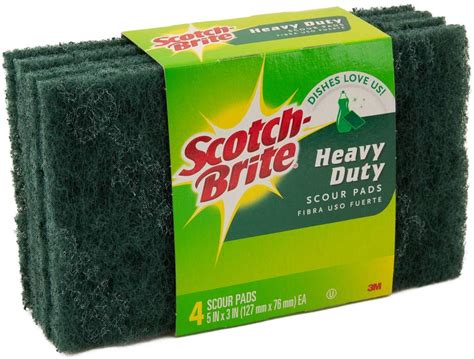 Scotch Brite 24 Pack 3m Heavy Duty Scour Pads For Tough Cleaning Home